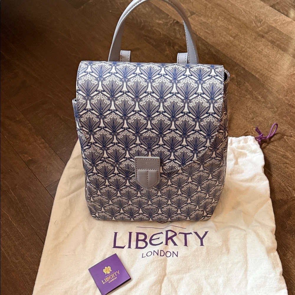 Liberty London Grey Blue Iphis backpack Women's
